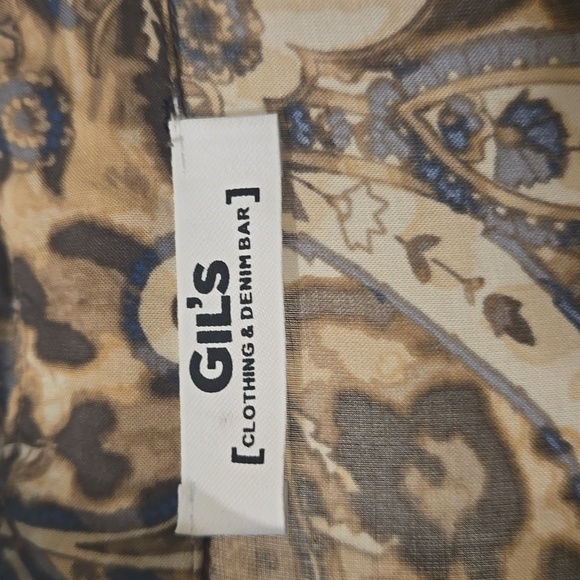 Gil's Denim & Clothing Bar Olivaceous Animal Print Button Up  Mini Dress - Picture 2 of 11